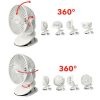 Akkumulátoros csiptetős ventilátor - fehér