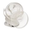 Akkumulátoros csiptetős ventilátor - fehér