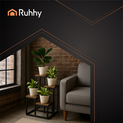 Álló 4 szintes virágtártóállvány - 71x34x34cm