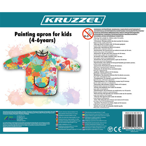 Gyerek festőkötény 4-6 évesig - 60x45cm