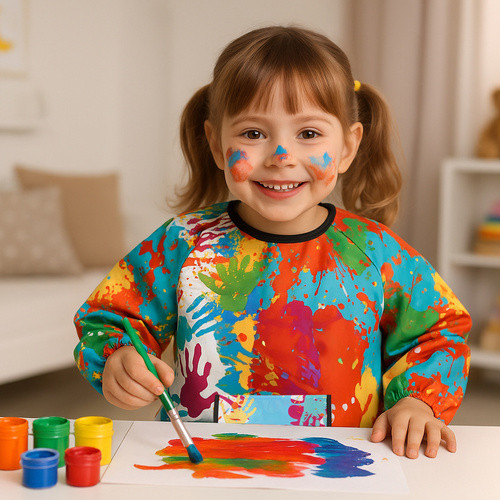 Gyerek festőkötény 4-6 évesig - 60x45cm