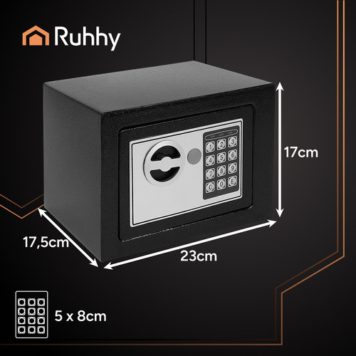 Elektronikus kombinációs széf - 23x17x17,5cm