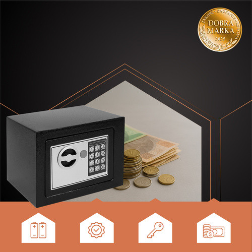Elektronikus kombinációs széf - 23x17x17,5cm