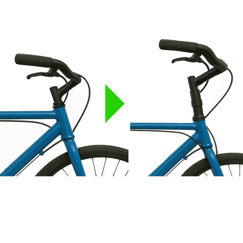 Kerékpár kormányemelő - 13cm