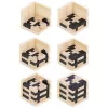 Fa logika kocka kirakójáték - 7x7x7cm