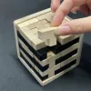 Fa logika kocka kirakójáték - 7x7x7cm