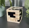 Fa logika kocka kirakójáték - 7x7x7cm