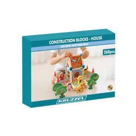 Házépítő kocka készlet - 268db