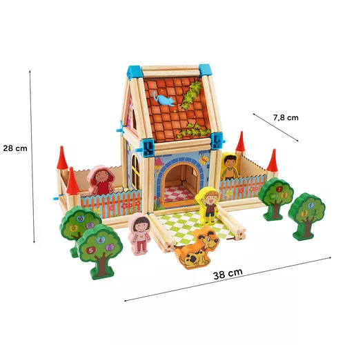 Házépítő kocka készlet - 268db
