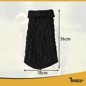Kutya pulóver L méret - fekete