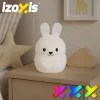 Szilikon nyuszi RGB éjjeli lámpa - 18x11cm