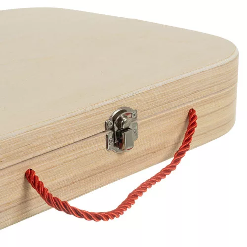 Fa építőjáték és szerszámok tokban - 31x32x6cm