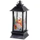 Karácsonyi LED lámpás, ezüstszínű - 12,5x5,3x5,3cm