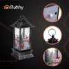 Karácsonyi LED lámpás, ezüstszínű - 12,5x5,3x5,3cm