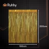 Dekorációs függöny, aranyszínű - 2x1m