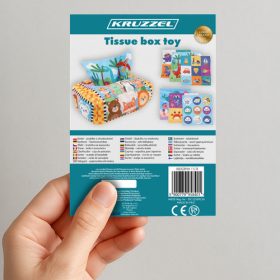 Fejlesztő textil válogatós játék - 7,5x11,5x19,5cm