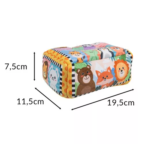 Fejlesztő textil válogatós játék - 7,5x11,5x19,5cm