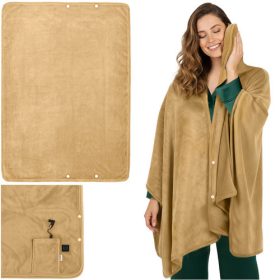 Elektromos fűthető pléd, bézs - 160x90cm