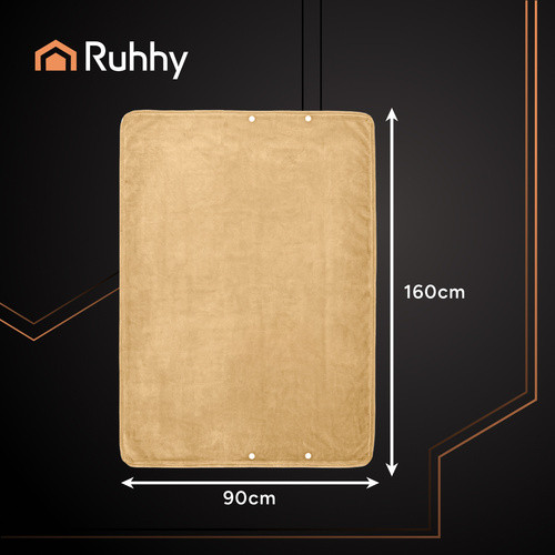 Elektromos fűthető pléd, bézs - 160x90cm