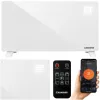 Elektromos radiátor WiFi-vel és távirányítóval fehér, 85x41cm - 2500W