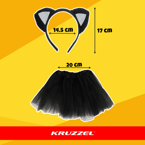 Gyerek cica jelmez szoknyával - 7db