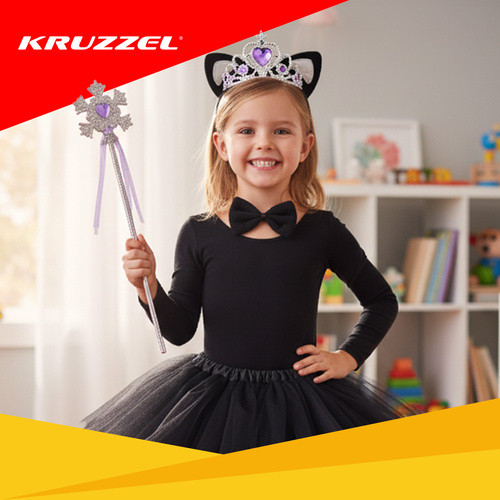 Gyerek cica jelmez szoknyával - 7db