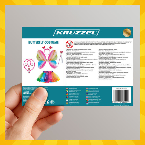 Kruzzel pillangó gyerekjelmez készlet - 6db