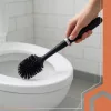 Ruhhy szilikon WC kefe tartóval - fekete