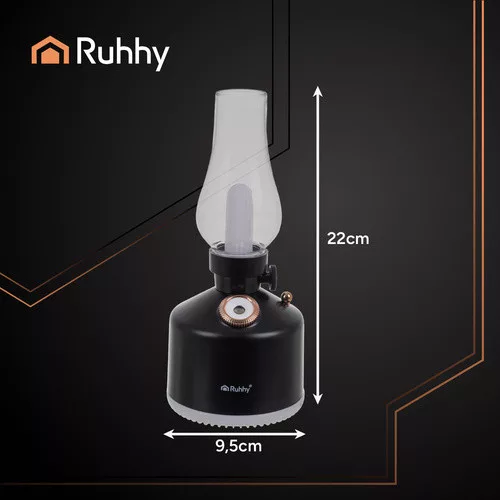 Ruhhy Aive viharlámpa alakú párásító, 280ml - 22x9,5cm