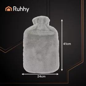 Ruhhy melegvizes palack plüss borítással - 3,5l