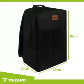   Trizand utazó hátizsák 20 literes kapacitással, 40x25x20cm - fekete