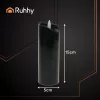 Ruhhy LED gyertya készlet fekete, 15x5cm - 12db