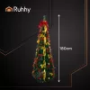 Ruhhy összecsukható díszített műfenyő - 180cm