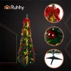 Ruhhy összecsukható díszített műfenyő - 180cm