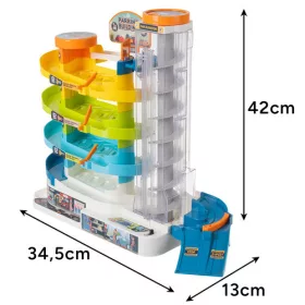 IsoTrade játék parkológarázs lifttel - 42x13x34,5cm