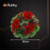 Ruhhy karácsonyi műkoszorú - 30cm