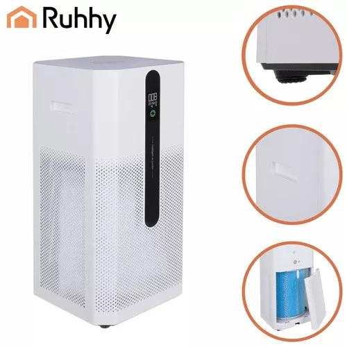 Ruhhy ionizálós légtisztító WiFi vezérléssel, 24,5x24,5x52,5cm - fehér
