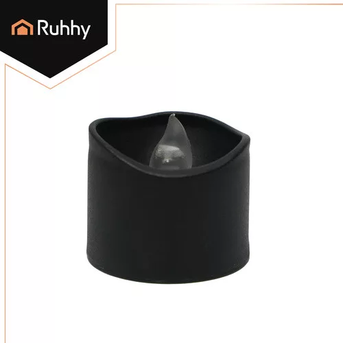 Ruhhy LED gyertya készlet 12db, 3x3,6cm - fekete