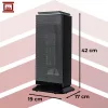 Elektromos álló hősugárzó távirányítóval, fekete 42x19x17cm - 2000W
