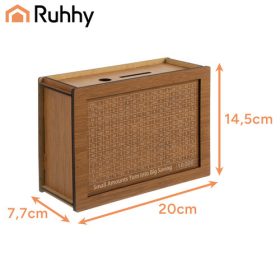 Fa pénzpersely jelölő táblával - 20x14,5x7,7cm