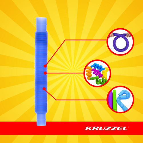 Rugalmas színes játék csövek - 10db