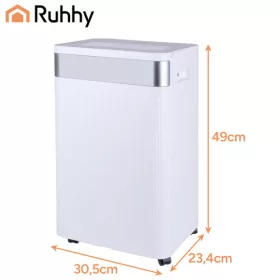   Páramentesítő távirányítóval és Wi-Fi alkalmazással 4,3 literes tartállyal, fehér - 49x30,5x23,4cm
