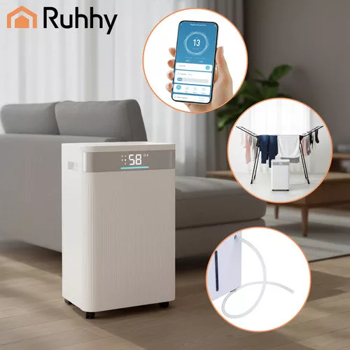 Páramentesítő távirányítóval és Wi-Fi alkalmazással 4,3 literes tartállyal, fehér - 49x30,5x23,4cm