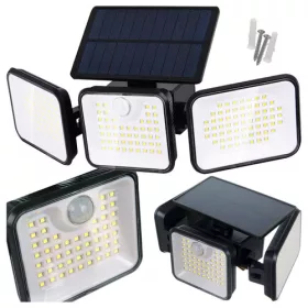 Napelemes három szegmenses lámpa 180 LED-el
