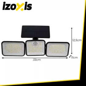 Napelemes három szegmenses lámpa 180 LED-el