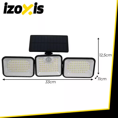 Napelemes három szegmenses lámpa 180 LED-el