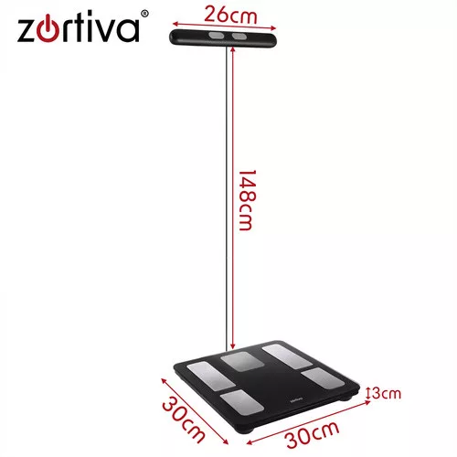 Okos fürdőszobamérleg fogantyúval és alkalmazással - 180kg