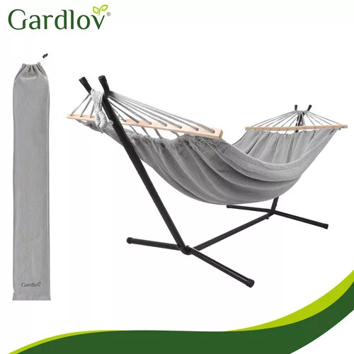 Dupla függőágy kerettel és 250kg-os teherbírással - 245x100x103,5cm