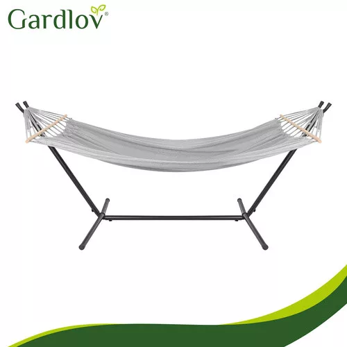 Dupla függőágy kerettel és 250kg-os teherbírással - 245x100x103,5cm