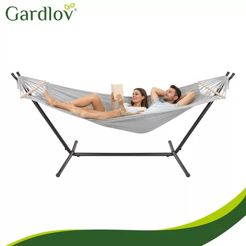 Dupla függőágy kerettel és 250kg-os teherbírással - 245x100x103,5cm